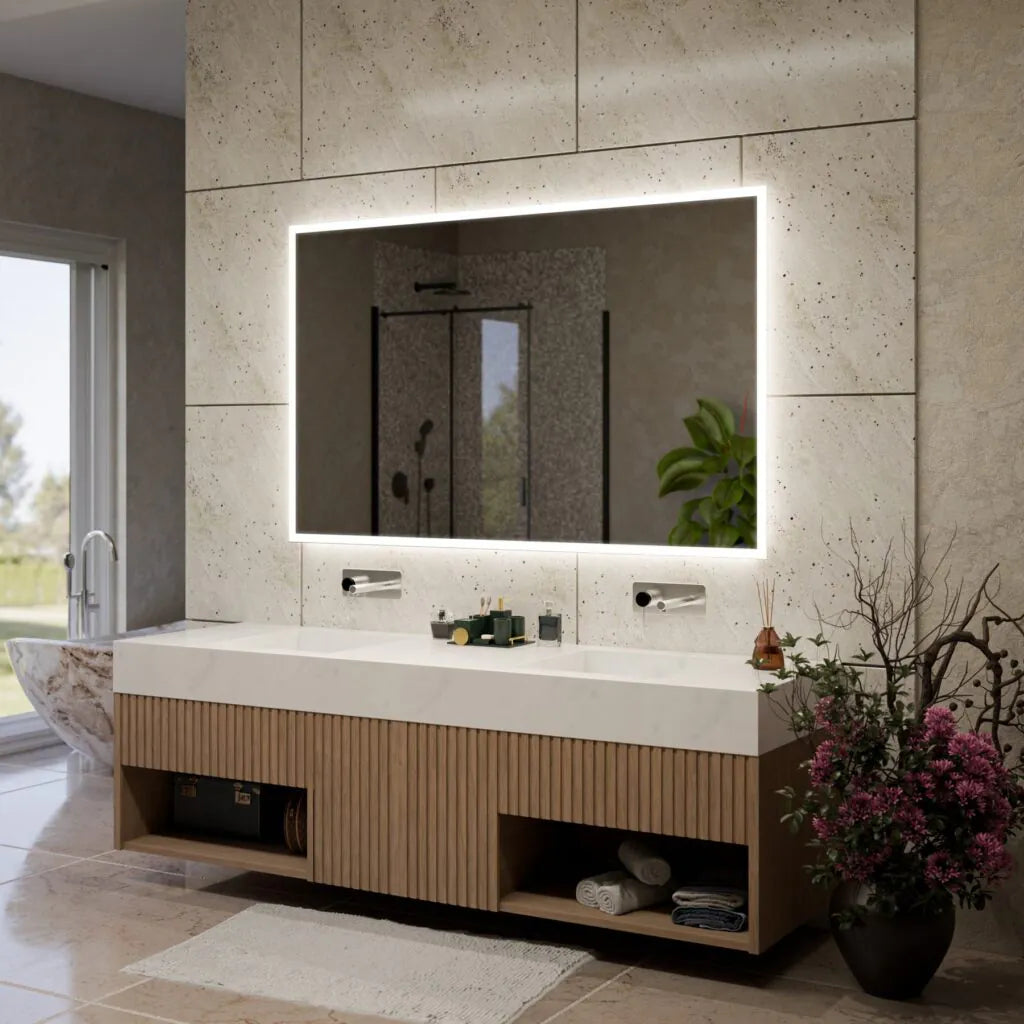 Miroir de salle de bain avec LED – Boston